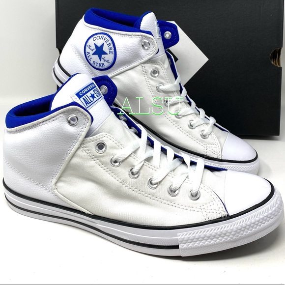Converse Ctas High Street Leather White Men’s Snea - Picture 7 of 9